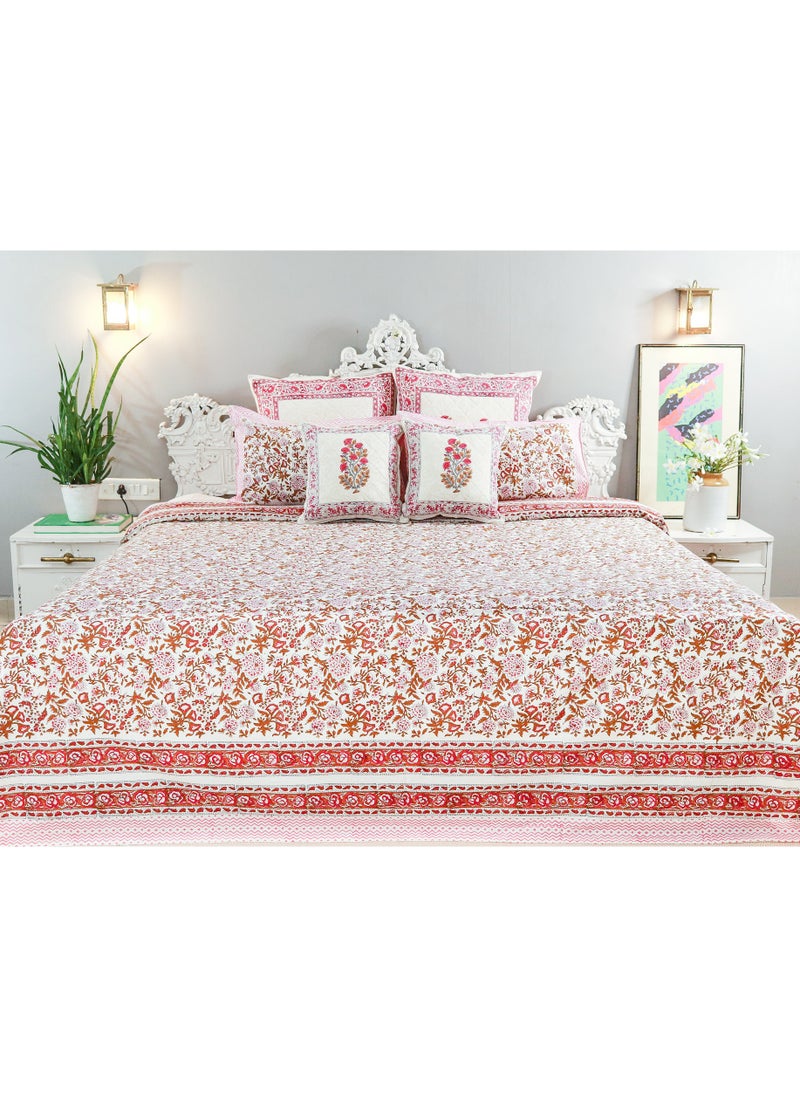 OJARIYA King Size Premium Organic Cotton Bed Sheet (274 * 254 cm with 250 TC) With Pillow Covers  - Image 1