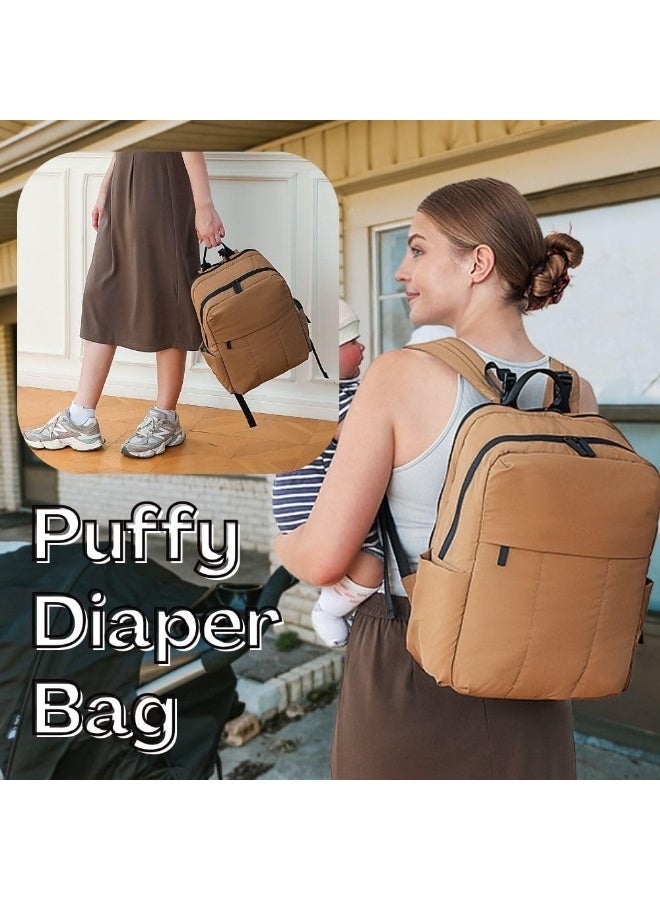 MOMINSIDE حقيبة ظهر مومينسايد للحفاضات - حقيبة حفاضات كبيرة مبطنة - Image 2
