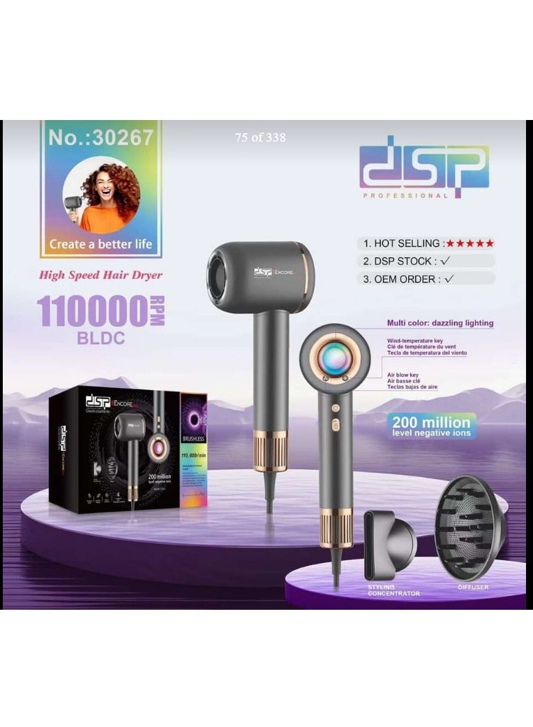 DSP high speed hair dryer 30267 - Image 1