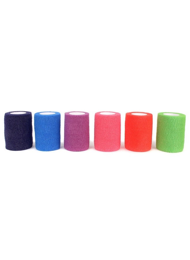 Ever Ready First Aid Self Adherent Cohesive Bandages 3" x 5 Yards - 12 Count, Rainbow Colors - Image 3