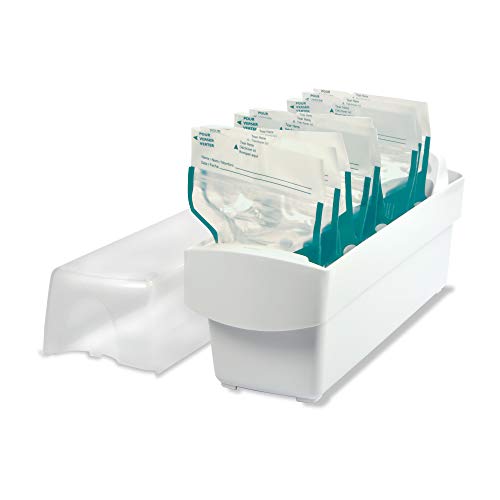 the FIRST years The First Years Breastflow Breast Milk Freezer Storage Organizer Freezer and Refrigerator Shelf Organizer for Breast Milk Storage Bags Holds 10 Breast Milk Bags Breastfeeding Essentials