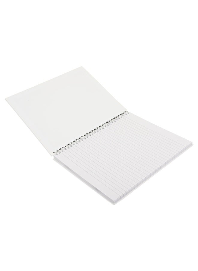 FIS دفتر حلزوني مزدوج، غلاف صلب، حجم 10x8 بوصة، خطوط فردية 8 مم، 96 ورقة، 192 صفحة، عبوة من 5 قطع، تصميم غلاف باندا 7-FSNBSHC1896-PAN7 - Image 2