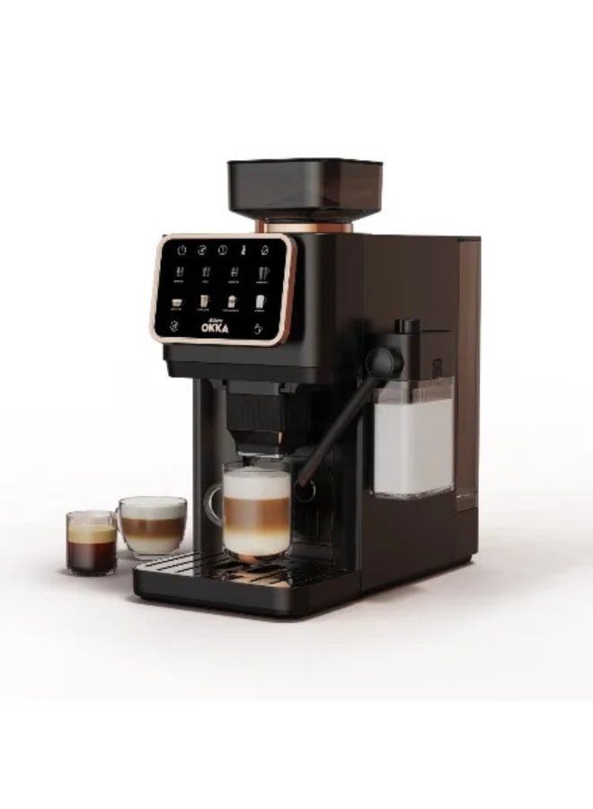 ارزوم اوكا ماكينة الإسبريسو الأوتوماتيكية بالكامل باريستا برو – OK0042-04 أسود/نحاسي - Image 2
