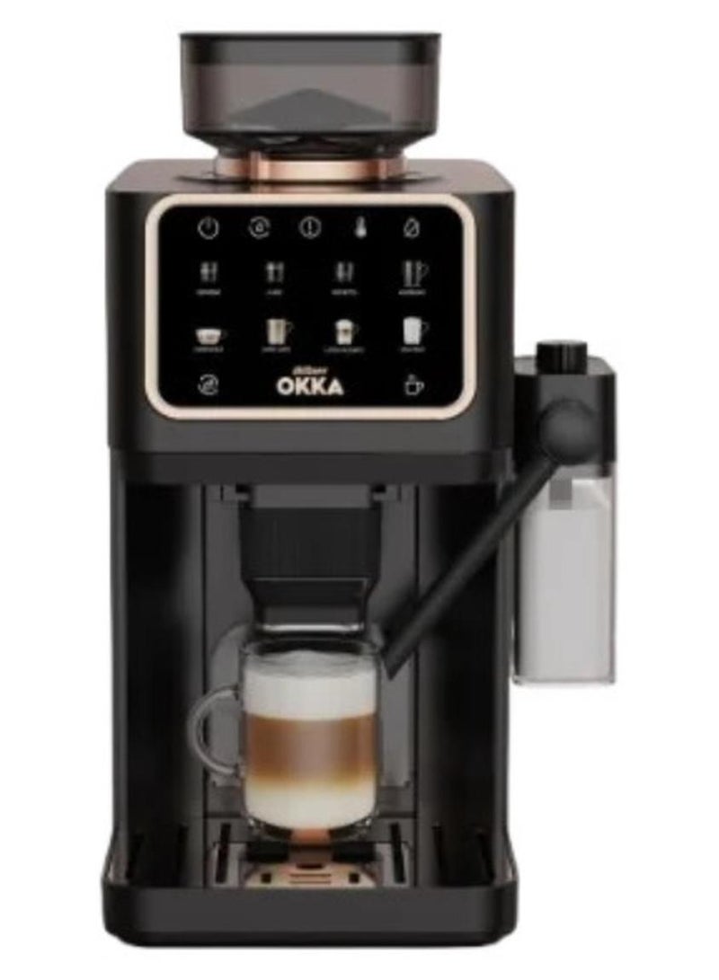 ارزوم اوكا ماكينة الإسبريسو الأوتوماتيكية بالكامل باريستا برو – OK0042-04 أسود/نحاسي - Image 1