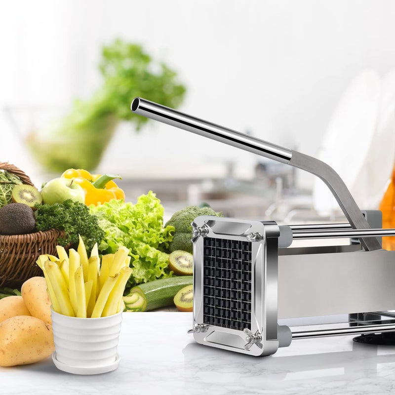 Sopito French Fry Cutter, Sopito Professional Potato Cutter Stainless Steel with 3/8-Inch Blade Great for Potatoes Carrots Cucumbers - Image 5