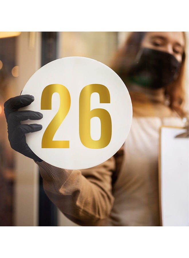 60 أرقام ، حزمة رقم صندوق البريد اللاصق العاكس ، 0-9 ملصقات رقم مقاوم للماء للعلامات ، الباب ، السيارات ، الشاحنات ، المنزل ، الأعمال ، رقم العنوان (الذهب) - Image 3