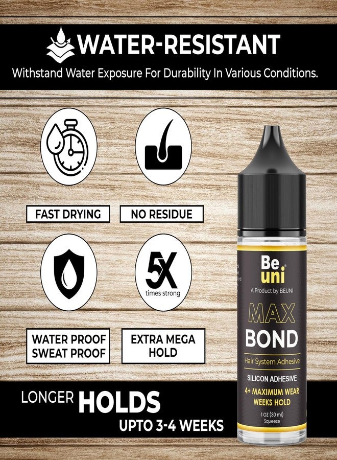 Beuni Max Bond Wig Glue | Hair Replacement Adhesive | Hair Ultra Hold Glue | (Pack of 1 (30 ML)) & Max Bond Hair Adhesive Ultra Hold Wig Patch Waterproof Tape (Max Bond Tape-36pcs Stripes) - Combo - Image 5