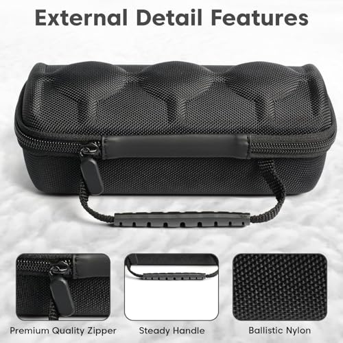 Quakzapp Travel Watch Case Organizer Watch Box With Zipper Heavy Duty Nylon Exterior, Fits all Wrist watches & Smart Watches Up To 60MM Compatible for Apple Watches (3 SLOT CASE) - Image 2