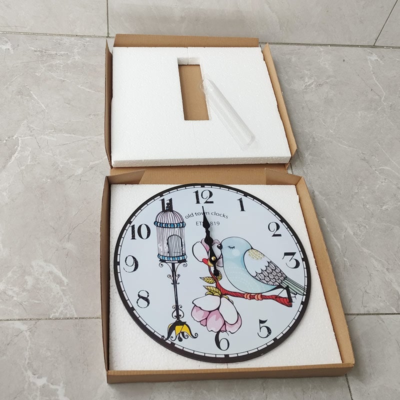12Inch Digital Silent Electronic Clock Sweep Second Round Density Board Wall Clock Without Second Hand Shipped Without Battery - Image 5
