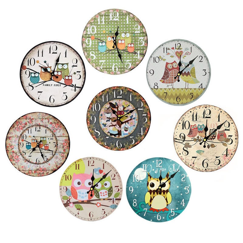12Inch Digital Silent Electronic Clock Sweep Second Round Density Board Wall Clock Without Second Hand Shipped Without Battery - Image 2