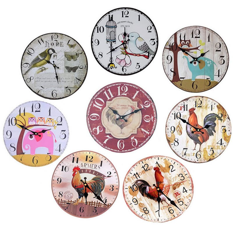 12Inch Digital Silent Electronic Clock Sweep Second Round Density Board Wall Clock Without Second Hand Shipped Without Battery - Image 3