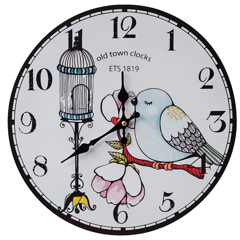 12Inch Digital Silent Electronic Clock Sweep Second Round Density Board Wall Clock Without Second Hand Shipped Without Battery - Image 1