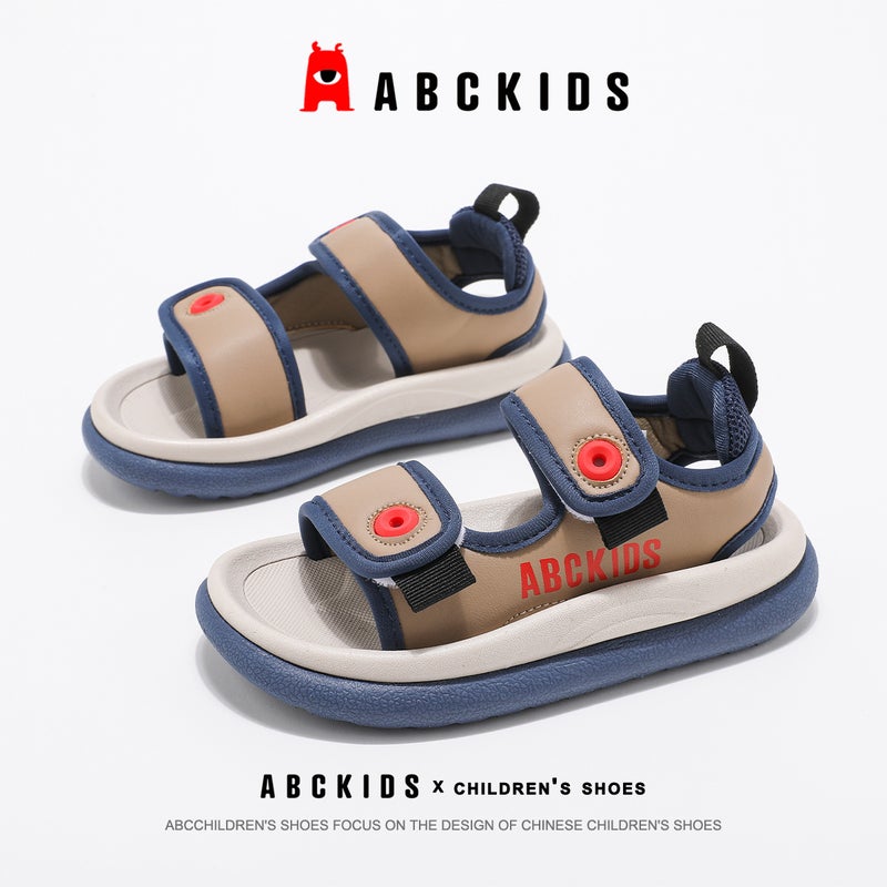 Abckids Kidsren'S Sports Sandals Boys Summer Style Medium And Large Kidsren'S Velcro Beach Shoes Trendy - Image 4