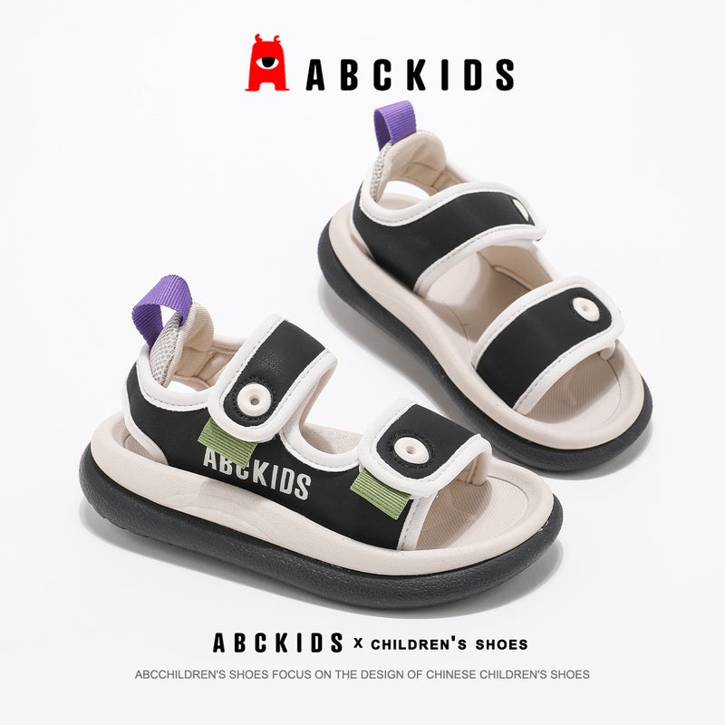 Abckids Kidsren'S Sports Sandals Boys Summer Style Medium And Large Kidsren'S Velcro Beach Shoes Trendy - Image 1