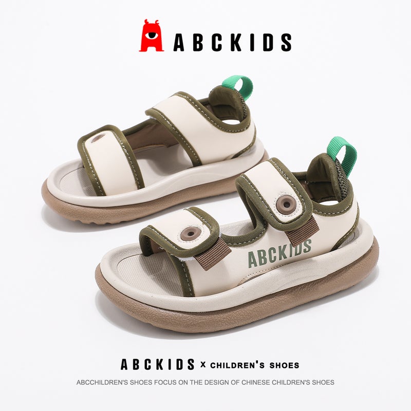 Abckids Kidsren'S Sports Sandals Boys Summer Style Medium And Large Kidsren'S Velcro Beach Shoes Trendy - Image 3