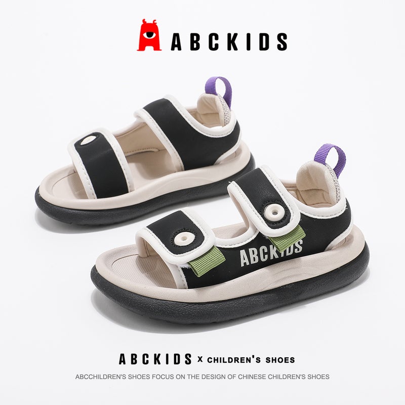 Abckids Kidsren'S Sports Sandals Boys Summer Style Medium And Large Kidsren'S Velcro Beach Shoes Trendy - Image 5