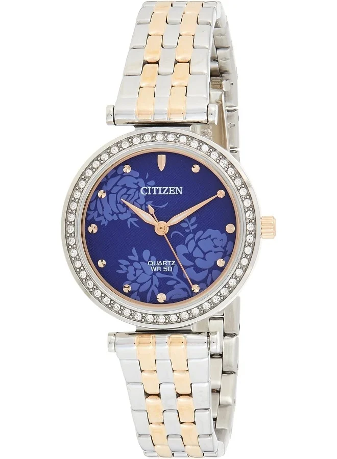 CITIZEN Womens Quartz Watch, Analog Display And Stainless Steel Strap - ER0218-53L
