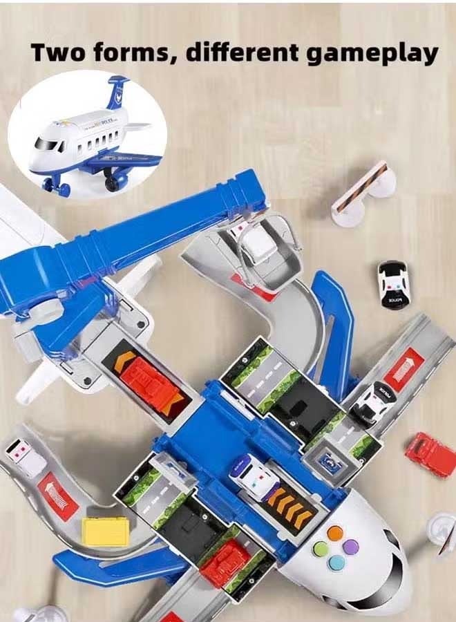 إيزي سو مجموعة مركبات نقل وطائرات بناء كهدية للأطفال، مع 3 شاحنات بناء مصبوبة، و11 علامة طريق - مناسبة للأولاد والبنات من سن 3 و4 و5 و6 سنوات - Image 4