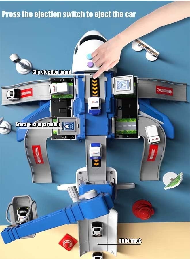 إيزي سو مجموعة مركبات نقل وطائرات بناء كهدية للأطفال، مع 3 شاحنات بناء مصبوبة، و11 علامة طريق - مناسبة للأولاد والبنات من سن 3 و4 و5 و6 سنوات - Image 5