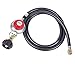 GasSaf GasSaf 5FT Adjustable Propane Regulator, High Pressure Propane Regulator Hose with Gauge Suitable for Burners,Turkey  - Image 2