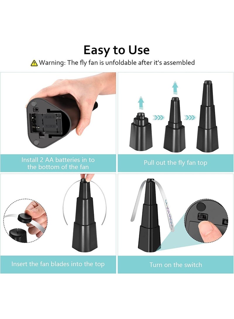 Fly Repellent Fan for Outdoor Food, Battery Operated Table Fan to Keep Flies Away, Safe Silent Mosquito Repellent Fan for Picnic, Camping, Garden, Party, Indoor & Outdoor Use - Image 5