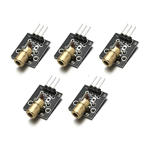 DEVMO 5PCS 5V Sensor Module Board Compatible with Ar-duino AVR PIC KY-008 Laser Transmitter Wave Length 650 nm - Image 1