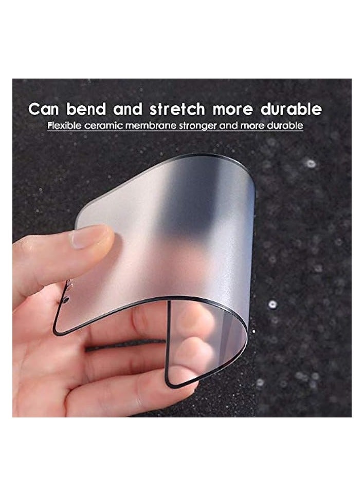 PROMASS Glue Matte Tempered Glass Film Screen Protector With Black Frame,9H Hardness, Full Screen, Ceramic Film, For Iphone 12 All Versions (Iphone 12 & Pro (6.1) Inch) - Image 3