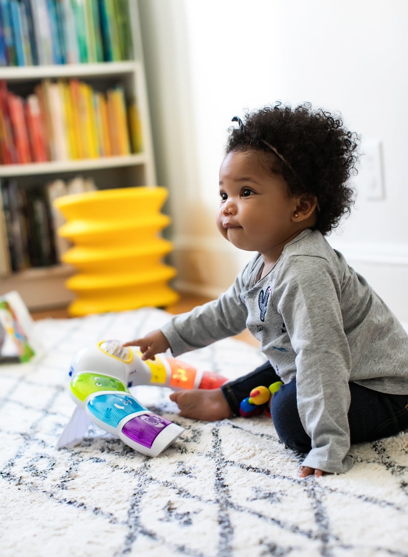 Baby Einstein Glow & Discover Light Bar Activity Station, Colorful lights, classical melodies, and animal sounds, Tummy time, Ages 3 Months+ - Image 4