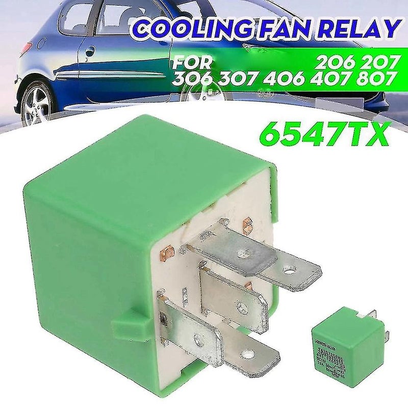 Cooling Radiator Fan Relay Green For Peugeot 206 207 306 307 406 407 - Image 2
