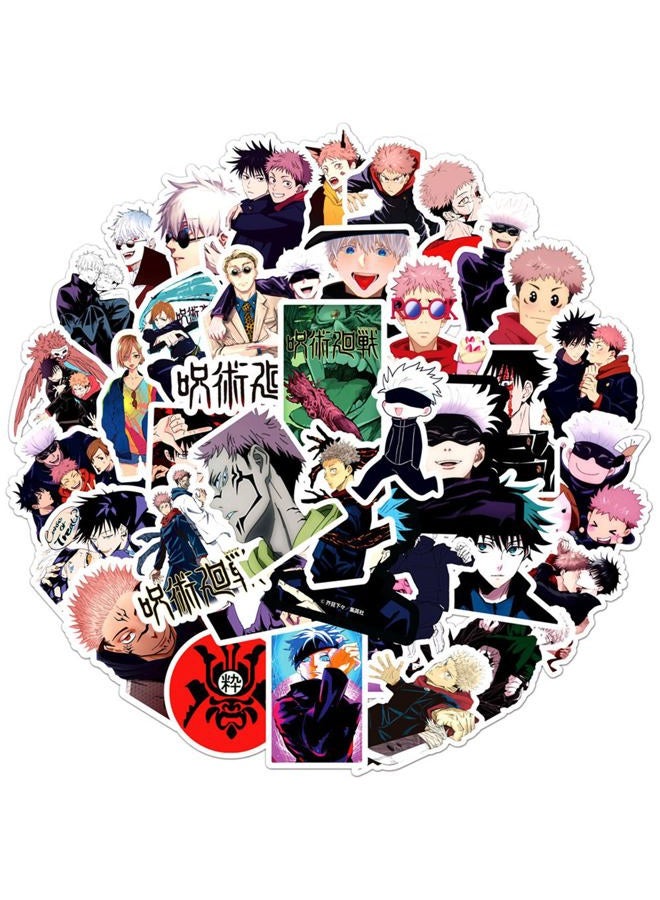 SHOWSUP Cool Classic Jujutsu Anime Kaisen Stickers for Kids, Children's Stickers for Water Bottles,Laptop,Birthday Party Supplies Party Decorations Party Favors, Teens,Girls (red) - Image 4