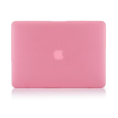 RUBAN Case For MacBook Retina Pro 15 inch A1398 (2015-2012) , Plastic Smooth Matte Hard Case Shell with TPU Keyboard Cover, Pink - Image 4