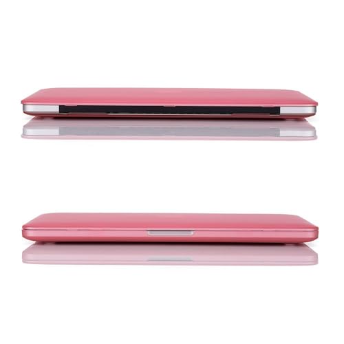 RUBAN Case For MacBook Retina Pro 15 inch A1398 (2015-2012) , Plastic Smooth Matte Hard Case Shell with TPU Keyboard Cover, Pink - Image 5