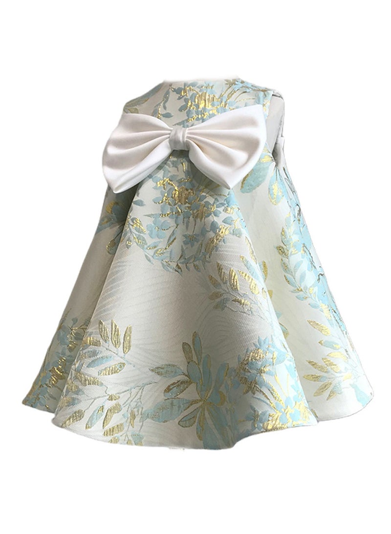 Baby princess dress printed birthday tutu skirt sleeveless girls dress Costumes - Image 1