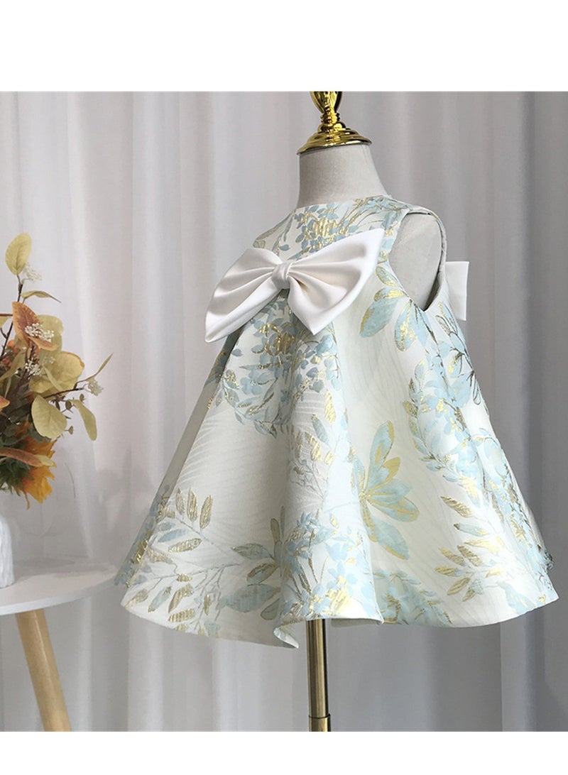Baby princess dress printed birthday tutu skirt sleeveless girls dress Costumes - Image 2