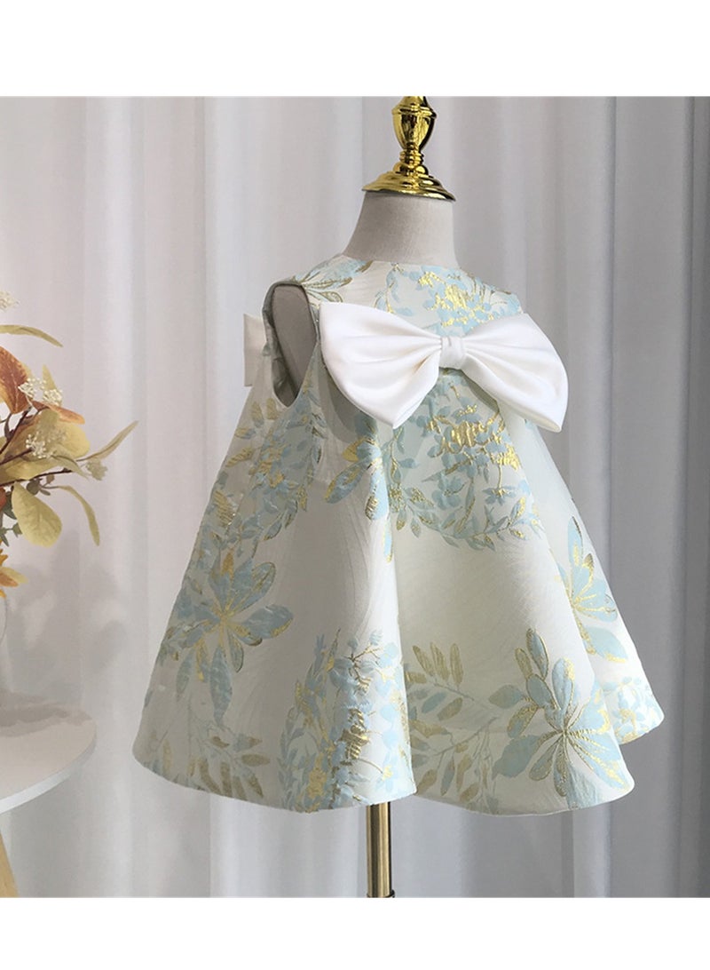 Baby princess dress printed birthday tutu skirt sleeveless girls dress Costumes - Image 3
