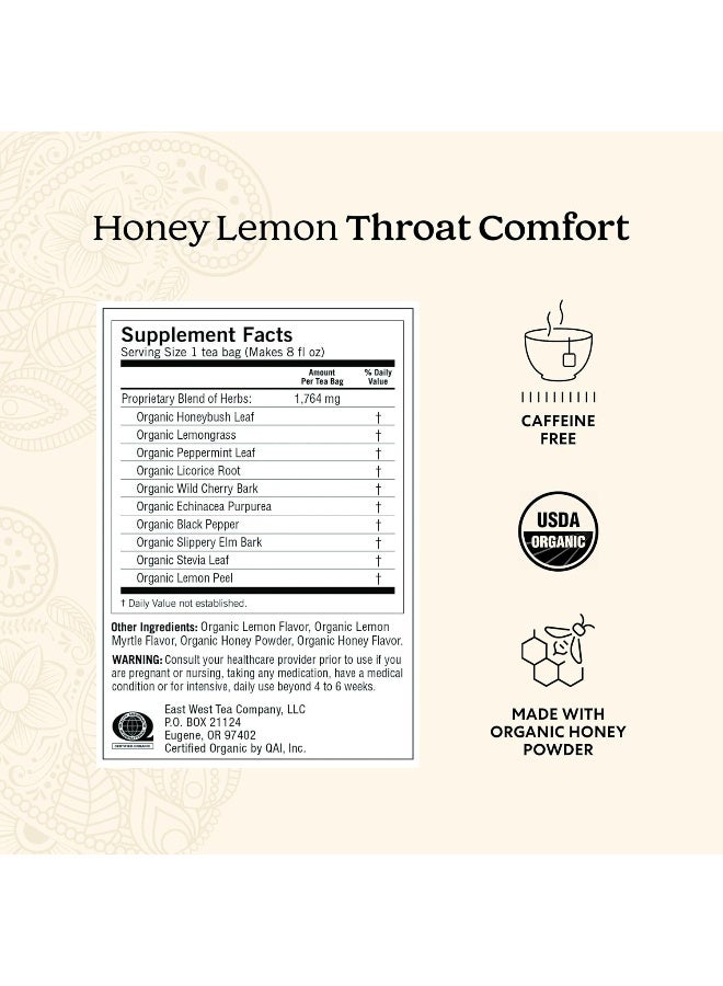 Yogi Honey Lemon Throat Comfort Tea (6 Pack) - Image 2