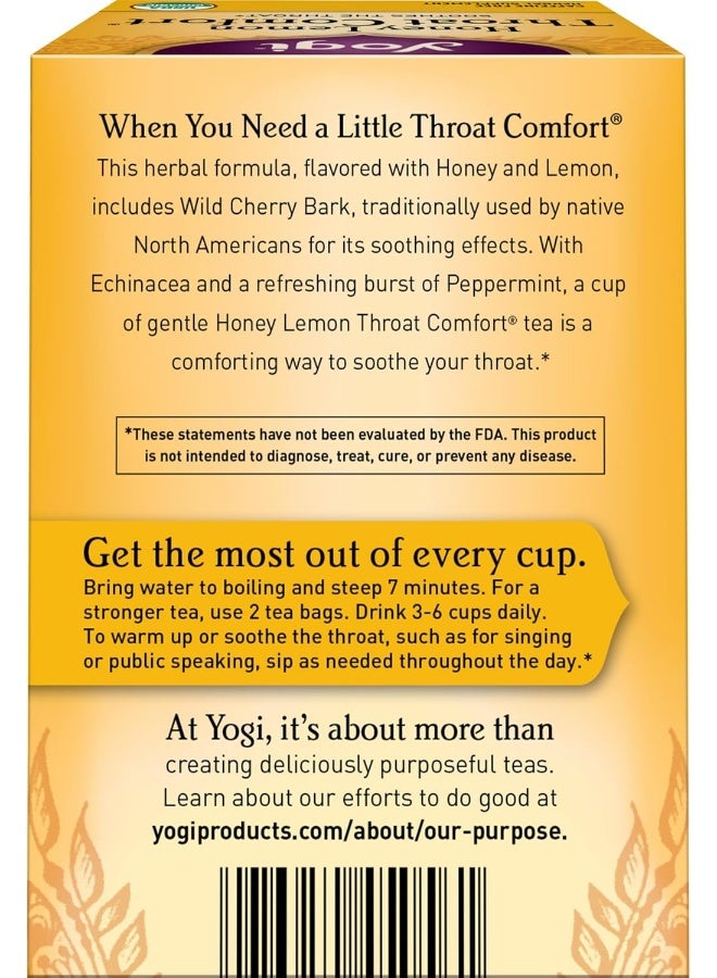 Yogi Honey Lemon Throat Comfort Tea (6 Pack) - Image 3