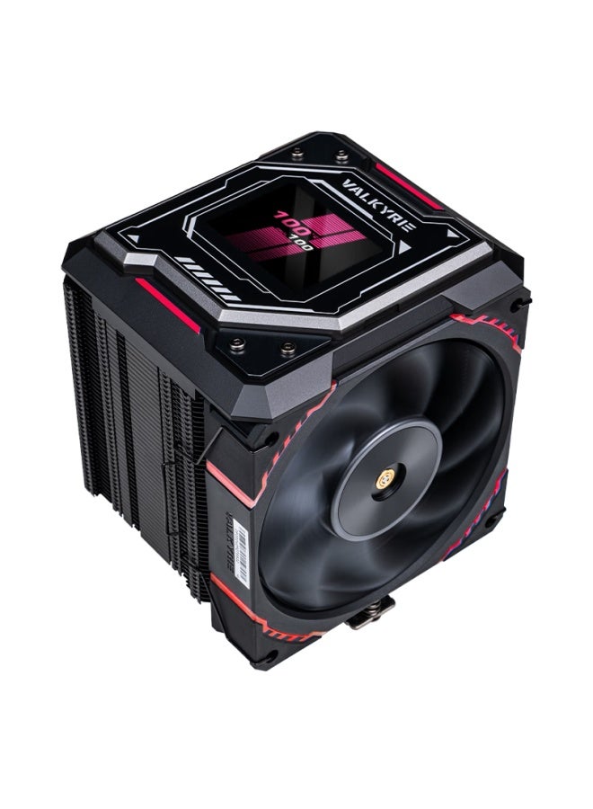 Valkyrie R125-l Loki Amd Optimized Edition Vk Cpu Air Cooler, Soldered 7 Heat Pipes, Pure Copper Base, 2.4-inch Ips Lcd Screen, Compatible With Am5 Lga1700 - Image 1