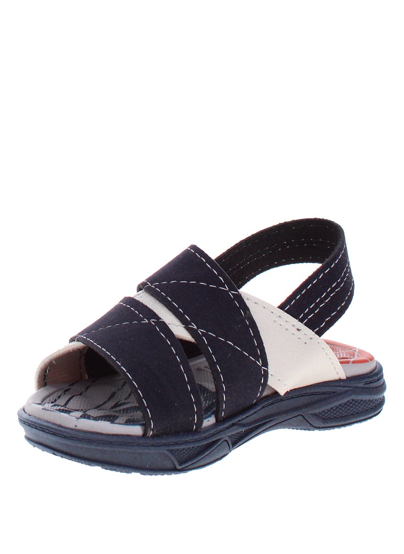 Molekinho Infant Boys Sandals With Back Strap Navy | Made In Brazil - Image 2