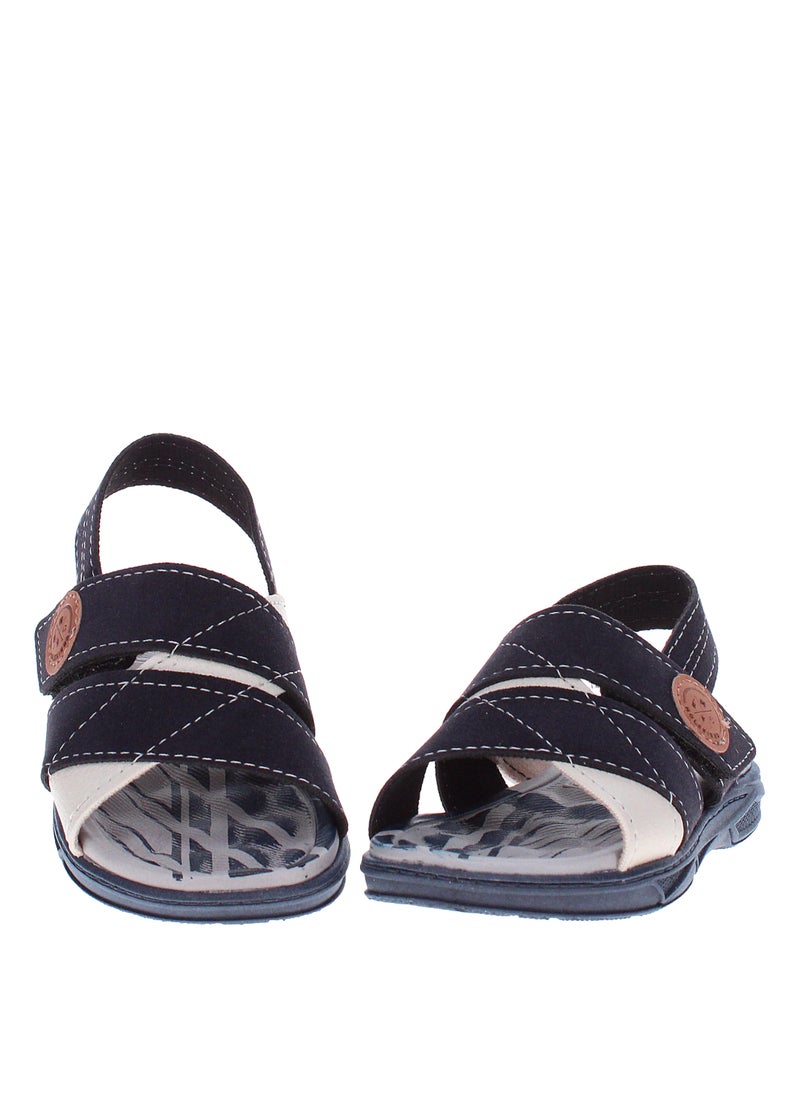 Molekinho Infant Boys Sandals With Back Strap Navy | Made In Brazil - Image 4