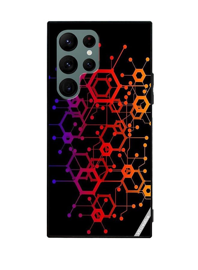 VR CREATIVE Protective Case Cover For Samsung Galaxy S22 Ultra 5G Abstract Circuit Board Design Multicolour - Image 1