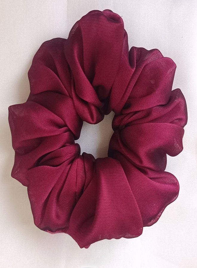 GOAWAY Georgette Scrunchies For Women? Stylish Soft Handmade Scrunchie With Strong Elastic Rubber Band Hair Accessories Women ||3 Combo||(Multicolour) - Image 5