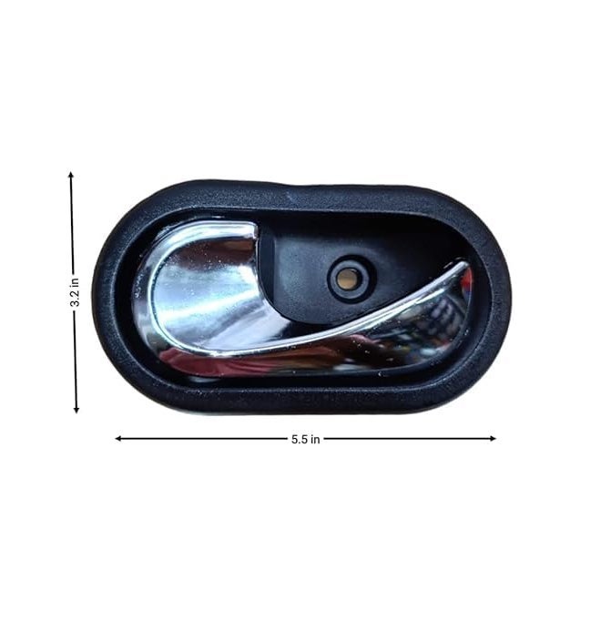 WOUXUN Inner Inside Door Handle Lock RC Lever Chrome Finish Compatible/Replacement for Renault Duster (2012 to 2019) / Nissan Terrano (2013 to 2020) Left Hand (Passenger Side) - Image 2