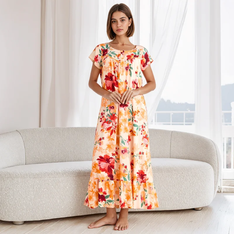 Splash FAV Floral Print Night Gown