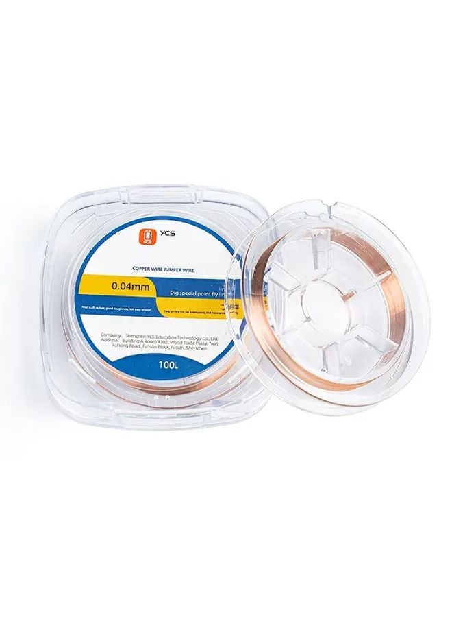 سلك ربط نحاسي YCS 0.04 مم لإصلاح لحام لوحة الأم لـ PCB للهاتف المحمول - Image 1