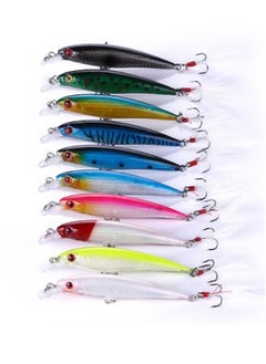 Generic 10 piece Universal fishing bait small fish hard bait set  - Image 1