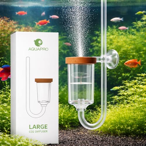 VAYINATO Aquapro Acrylic Microbubbles Co2 Diffuser For Planted Aquarium With Bulid In Bubble Counter|Break Proof|Leakproof(Large-25Mm-Suits Upto 4 Feet) - Image 1