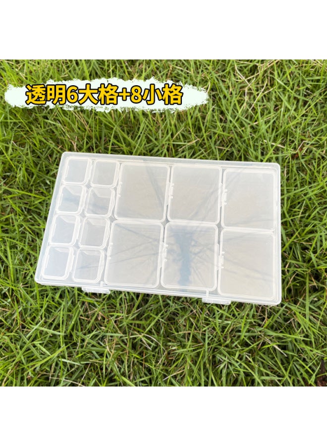 Desktop Storage Finishing Box elry Box Anti-oxidation Transparent Portable Earring Necklace Nail elry Storage Box