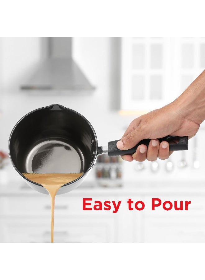 Vinod Hard Anodized American Sauce Pan without Lid - 14 cm, 1 Litre - Image 5