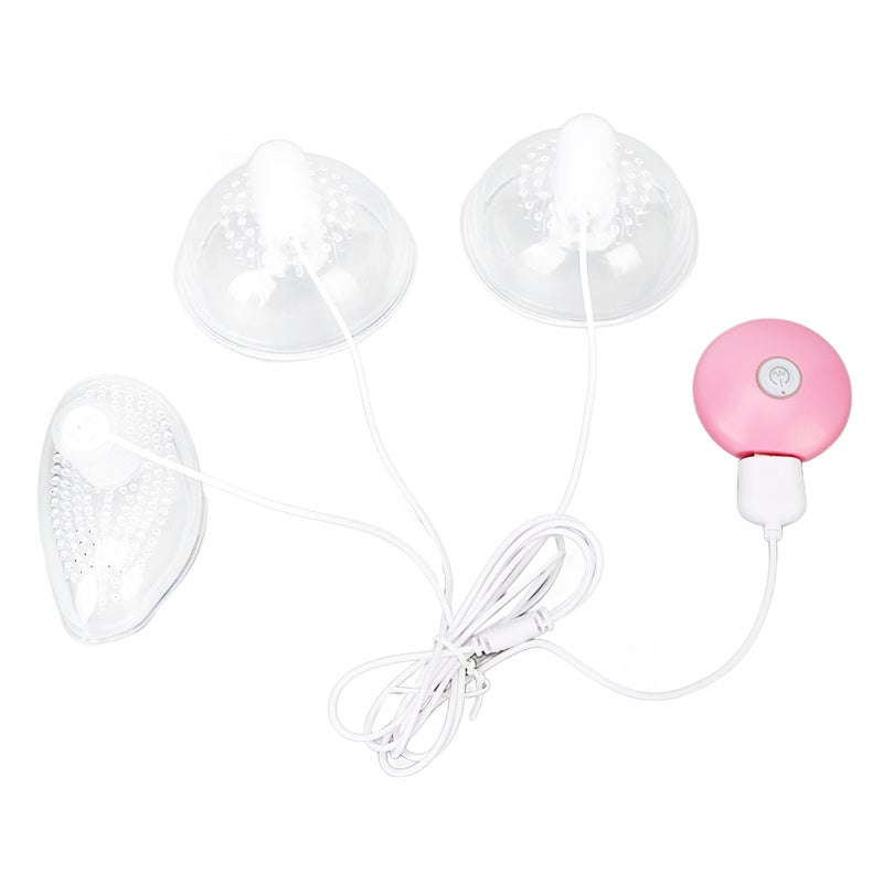 Electric Breast Massager 3 Heads Soft Silicone Wearable Design - 10 Modes Prevent Clogged Ducts Breast Massage Machine for Postpartum Recovery Home Travel - Image 2